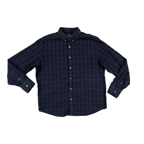 UNTUCKit Mens Flannel‎ Size XL Plaid Long Sleeve Button Down Shirt - Picture 1 of 6